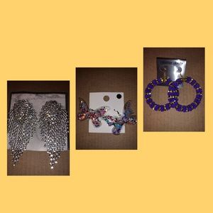 3 PAIR OF EARRINGS FOR THE PRICE OF ONE